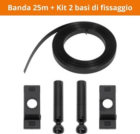 Profilo Sospeso STARLINE Nero 25m per strisce LED con Banda e fissaggio Variante Lunghezza 25 Metri