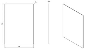 Sapho - Specchio PLAIN 50x70 cm