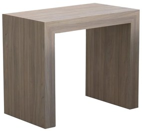 Tavolo console allungabile struttura in folding finitura olmo 90x50-300 cm