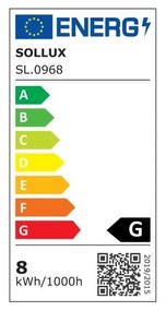 Lampadina LED con luce bianca calda con presa E27, 7,5 W – Sollux