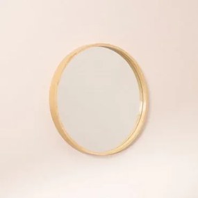 Specchio da parete rotondo in legno Yiro Ø40 cm - Sklum