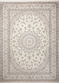 Nain Tappeto persiano 340 x 250 Beige (Iran) Annodato A Mano
