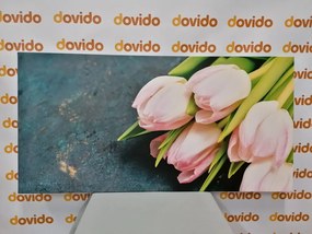 Stampa su tela – Tulipani rosa pastello