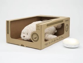 Moonie - Peluche per la nanna con melodia e luce, foca color sabbia organica