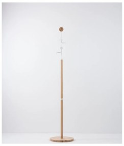 Portapacchi in legno massiccio di quercia con dettagli bianchi Hook - Gazzda