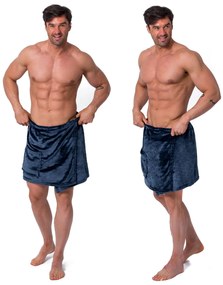 ASCIUGAMANO DA BAGNO KILT PER PISCINA MARINA SAUNA NAVY