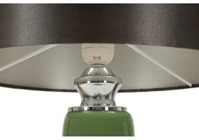 Lampada da tavolo grigio-verde con paralume in tessuto (altezza 57 cm) Eva - Mauro Ferretti