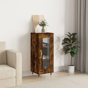 Credenza Rovere Fumo 34,5x34x90 Cm İn Legno Multistrato /
