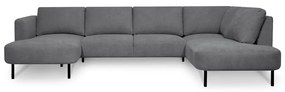 Divano angolare grigio scuro (angolo destro/"U") Hero - Scandic