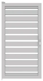 Cancello manuale battente ALBA Maia120-40 in alluminio, reversibile, L 100 x H 160 cm, di colore bianco