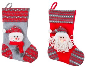 PACK DI CALZE IN TELA NATALE 25x50 cm