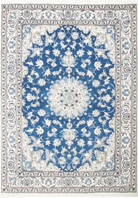Nain Tappeto 170x230 Blu (Iran) Annodato A Mano
