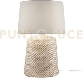 Lume thonet in rattan naturale con paralume 1 luce attacco e27 h.82...