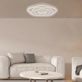 Plafoniera Moderna Sarah Led Integrato 3000+4500 K Metallo Bianco