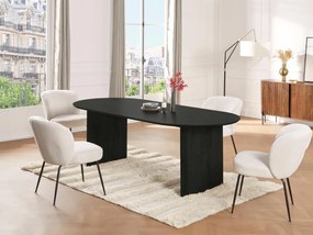 Tavolo da pranzo 8 coperti in Legno di mango Nero - BALIMELA
