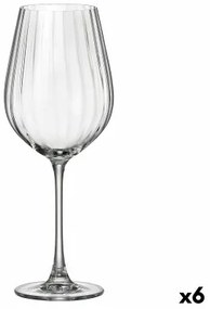 Calice per vino Bohemia Crystal Optic Trasparente 650 ml 6 Unità