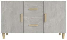 Credenza grigio cemento 100x36x60 cm in legno multistrato