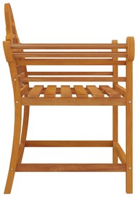 Sedie da Giardino 2 pz 91x62x94 cm in Legno Massello di Teak