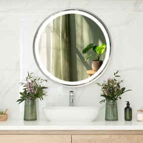 Specchio LED in cornice per bagno C4