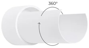 Sollux SL.1676 - Applique FLASH 1xE27/15W/230V bianco