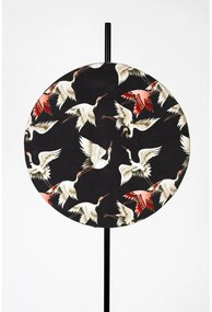 Lampada da terra nera con paralume in tessuto (altezza 158 cm) Jaylee - White Label