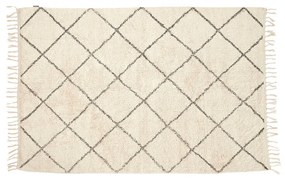 Hübsch - Rhomb Rug 120x180 Off White Hübsch