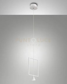 Sirio rectangular sospensione bianca 3390-40-102