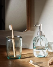 Kave Home - Dispenser Trella per sapone trasparente in vetro 100% riciclato