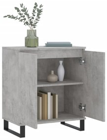 Credenza grigio cemento 60x35x70 cm in legno multistrato