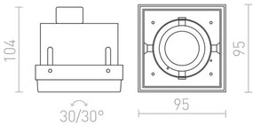 RED - Design Rendl- R12052 - Lampada da incasso ELECTRA 1xGU10/50W/230V