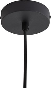 Lampada a sospensione di design nera con vetro verde - Kemner