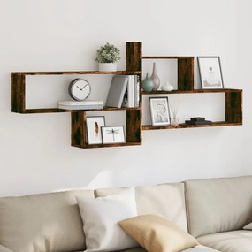 Mensola A Parete Rovere Fumo 167,5x18x68 Cm İn Truciolato /