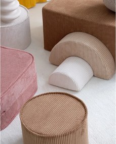 Pouf per bambini marrone con rivestimento in velluto a coste – Wigiwama