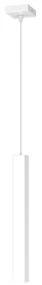 Sospensione Moderna Square Tube Metallo Bianco 1 Luce Gu10