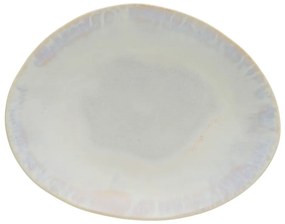 Piatto ovale in gres bianco Brisa - Costa Nova