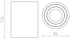 RED - Design Rendl - R12044 - Faretto MOMA 1xGU10/35W/230V bianco