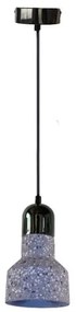 Lampadario a sospensione con filo TERRAZZO 1xE27/60W/230V diametro 12 cm grigio