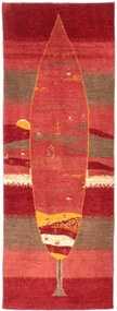 Gabbeh Tappeto persiano 210x70 Rosso (Iran) Annodato A Mano