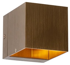 Set di 2 lampade da parete intelligenti bronzo scuro 8 cm incl. WiFi G9 - Transfer