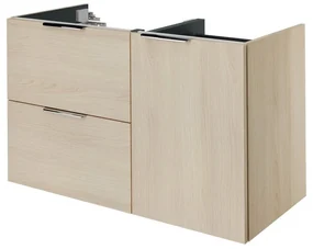 Mobile da bagno sotto lavabo SENSEA Neo L 105 x H 64 x P 48 cm 2 cassetti 1 anta, lavabo non incluso