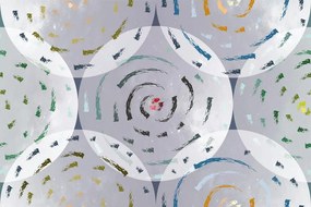 Carta da parati – Cerchi colorati astratti