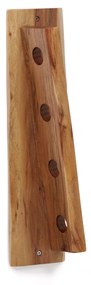 Kave Home - Portabottiglie Lakshmi in legno massiccio di acacia