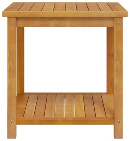 Tavolinetto in legno massello di acacia 45x45x45 cm