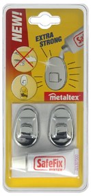 set di fissaggio senza foratura 2 pz - Metaltex