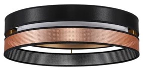 Duolla-Plafoniera LED ROLLER DUO SHINY LED/24W/230V diametro 45 cm nero/rame