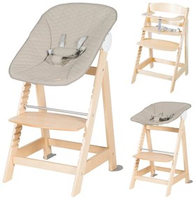 Seggiolone beige/di colore naturale Born Up 2in1 Luxe – Roba