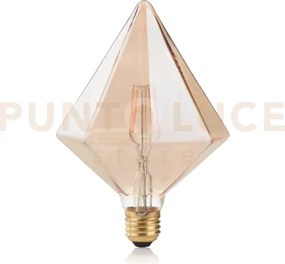 Lampadina attacco e27 in vetro ambra sfera  4 w 340 lm 2200 k 80 ø ...
