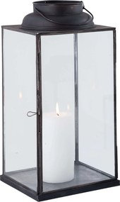 CAROLINE - lanterna in vetro e acciaio