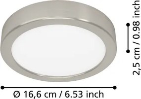 Eglo 901315-LED Plafoniera FUEVA LED/7,5W/230V 2700/4000/6500K Ø16,6 cm finitura cromata
