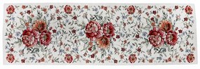 Runner Gobelin Fiori rossi Chenille IT112